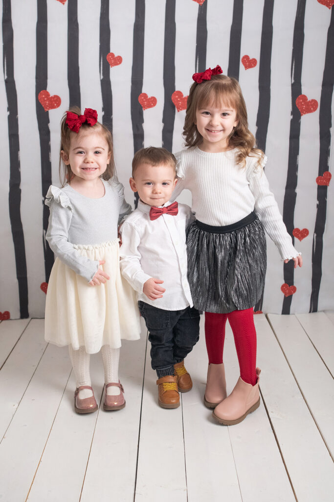 Cuyahoga Falls Siblings Valentine's Day Portrait